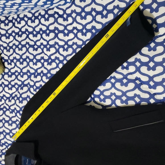 NWT COLE HAAN Wool Blend Leather Coat - Picture 8 of 10